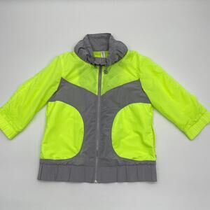 LORNA JANE 3/4 Sleeve Lightweight Windbreaker Jacket Women Size S Running Bright